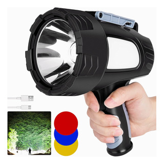 Linterna De Reflector Led Proyector Recargable Portátil Linterna De Reflector Led Proyector Recargable Portátil