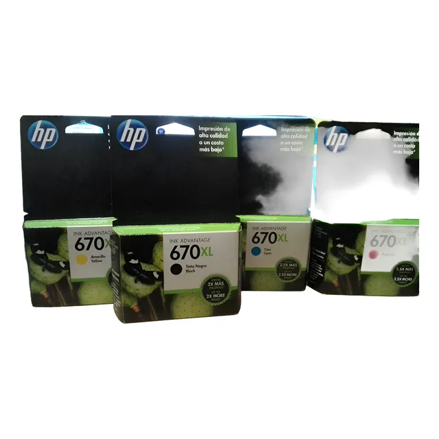 Cartucho De Tinta Hp 670xl Alto Rend.