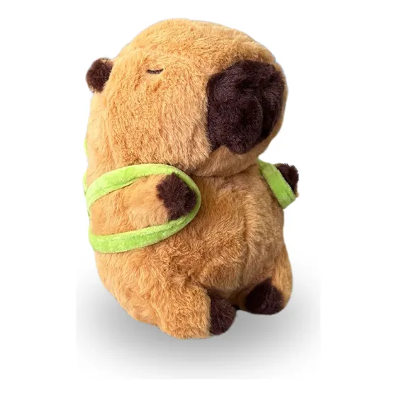 Peluche De Juguete Capibara Carpincho Con Mochila M®