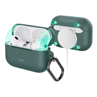 Capa Esr Para AirPods Pro De 2ª Geração Com Verde Magsafe Capa Esr Para AirPods Pro De 2ª Geração Com Verde Magsafe