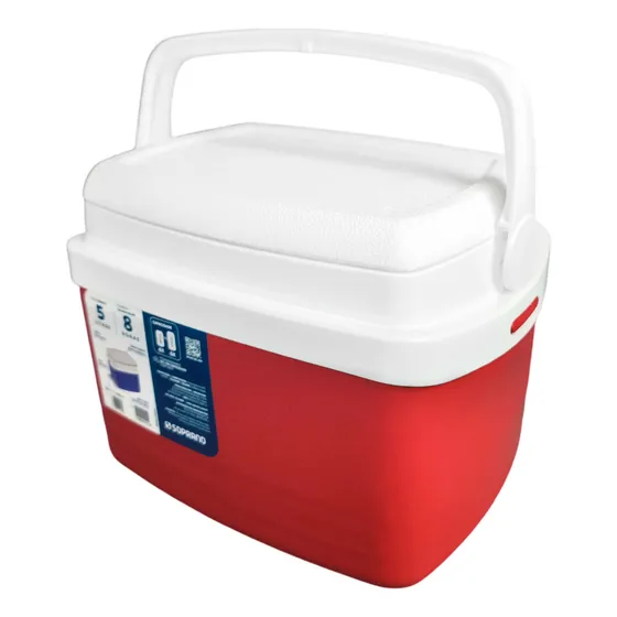 Conservadora Heladerita Soprano Termica 5 Litros Lunchera Color Rojo