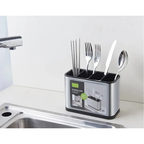 Escurridor De Cubierto Utensilios Cocina Acero Inoxidable