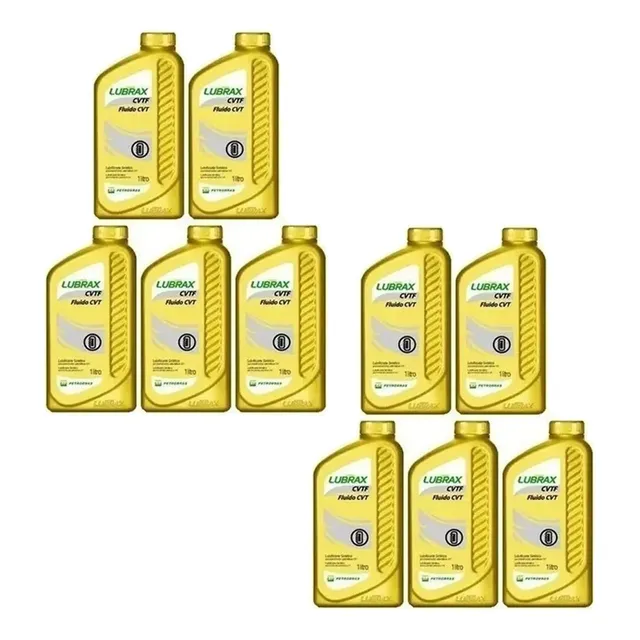 Kit Com 10 Oleos Sintético Para Câmbio Automático Cvt Lubrax