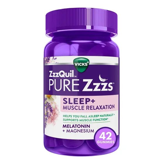 Vicks Sleep + Relajación Muscular Melatonina Con 42 Gomitas