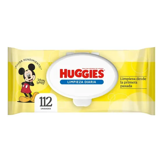 Toallas Húmedas Huggies Limpieza Diaria 112un Caja X12 Pqts.