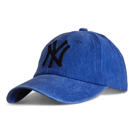 Gorra Ny Jean Vintage Gastada Mujer Hombre Bordada New York