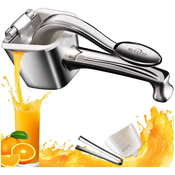 Succfly Exprimidor Limon Acero Inoxidable Manual Citrico (3