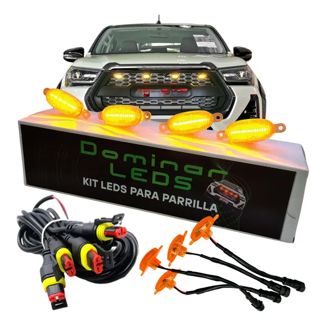 Kit Luz Led Ambar Parrilla Raptor Hilux Ranger Amarok Ram X4