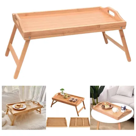 Mesa Cama Material Madera Notebook Desayuno Bandeja Soporte Desayuno