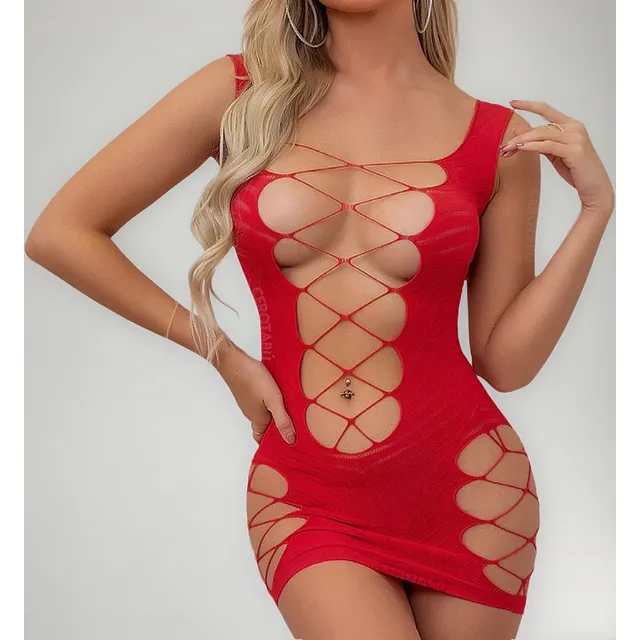 Lencería Erótica Femenina Vestido Malla Sexy Babydoll