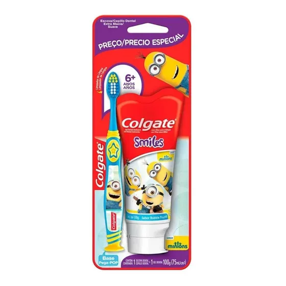 Pack Colgate® Minions Cepillo + Crema Dental 100g