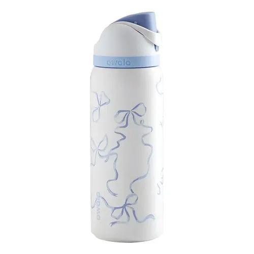 Owala Tied And True Blue Bows 32オンス 水筒 Owala Free Sip 32 Oz Edição Especial Tied And True Blue L | Frete