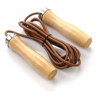 Cuerda Para Saltar Vaqueta Cuero Mangos Madera Baleros Gmp Cuerda Para Saltar Vaqueta Cuero Mangos Madera Baleros Gmp