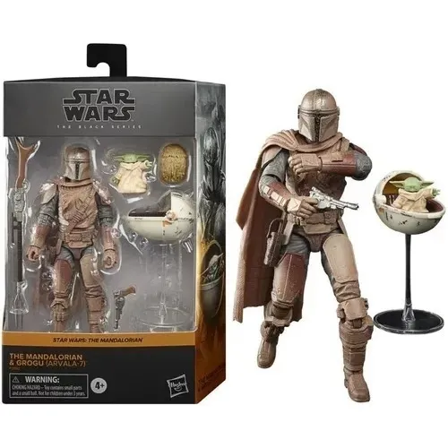 Figura Star Wars Mandalorian Black Series de Djarin E Grogu
