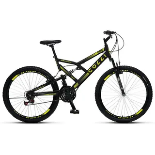 Colli Gps 148-73d Dupla SuspensĂŁo Bicicleta Masculina E Feminina Aro 26 Freios V-brake Cor Preto Com Amarelo Colli Gps 148-73d Dupla SuspensĂŁo Bicicleta Masculina E Feminina Aro 26 Freios V-brake Cor Preto Com Amarelo