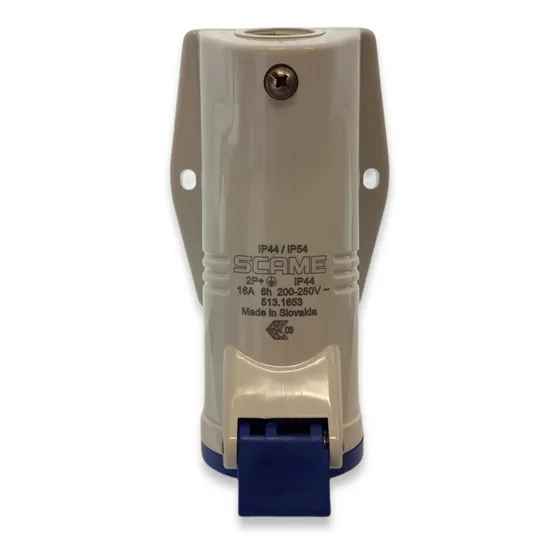 Base Mural Indust. Scame  2p+t 16a 200-250v 6h Ip54 513.1653