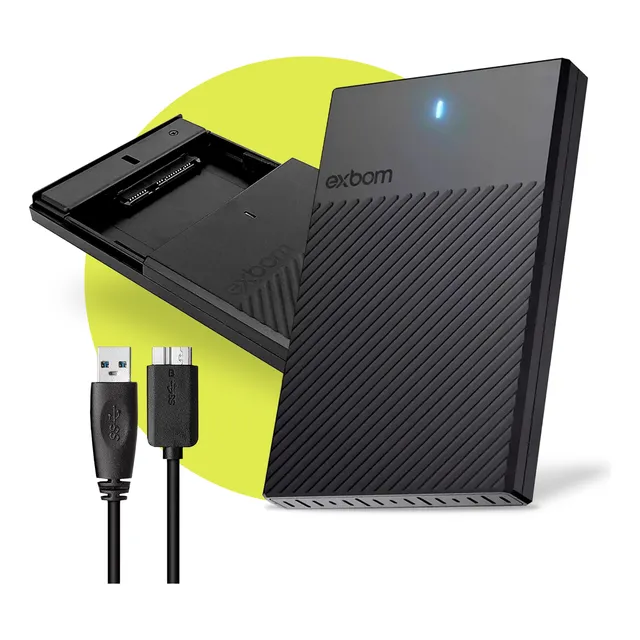 Case Externo Gaveta Hd Sata 2.5 Notebook Slim Usb 3.0 5 Gbps
