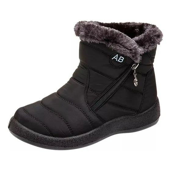 Bota Forrada Com Pele, Botas Impermeáveis Ao Frio Extremo