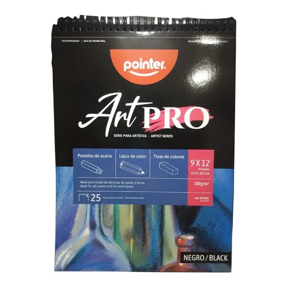 Block De Dibujo A3 Pulgadas Espiral Hojas Negras