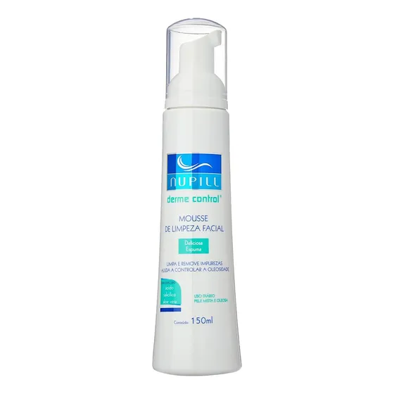 Mousse De Limpeza Facial Pele Mista E Oleosa Nupill 150ml
