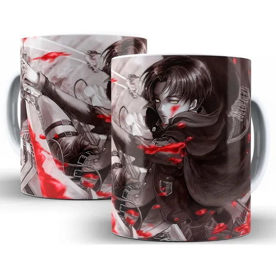 Caneca Levi Ackerman Attack On Titan Anime 325 Ml