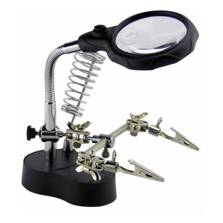 Brazo Tercera Mano Lupa Led Porta Cautin Para Soldar Brazo Tercera Mano Lupa Led Porta Cautin Para Soldar