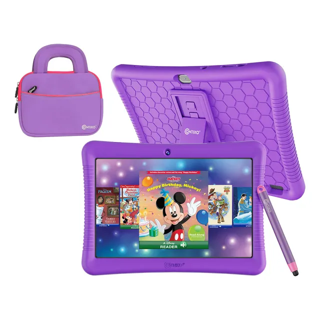 Tablet Infantil Contixo K102 De 10 Pulgadas Con Funda, Andro