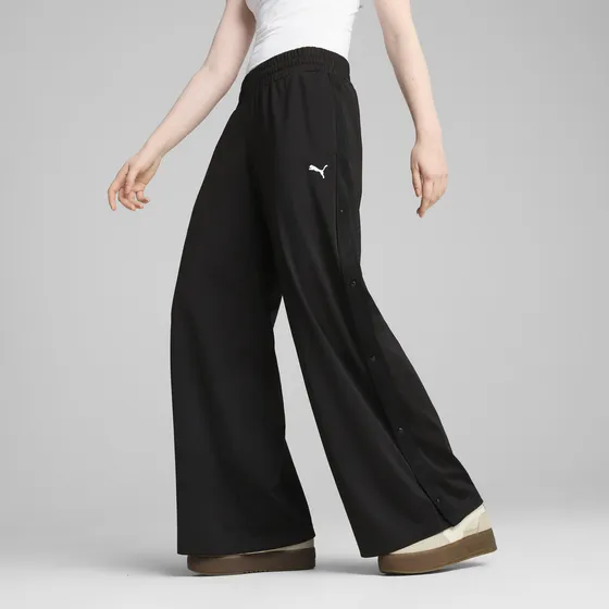 Calça Wardrobe Ess Low Rise Popper Feminina Puma
