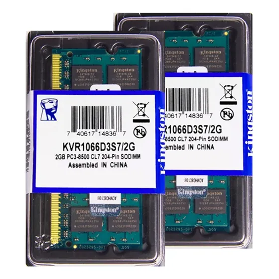Memória Kingston Ddr3 2gb 1066 Mhz Notebook Kit C/10 Unids