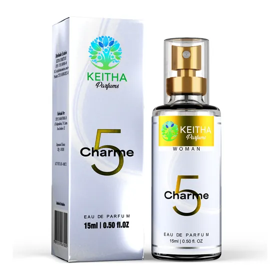 Perfume Fragrancia Charme 5 Keitha Cosméticos 15ml Edp