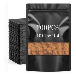 100 Bolsas Stand Up Pouch De Plastico Para 50g 10x15cm 100 Bolsas Stand Up Pouch De Plastico Para 50g 10x15cm