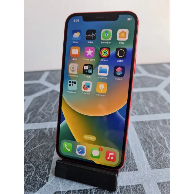 iPhone 12 Rojo 64gb Bateria Cambiada True Tone Full Face Id