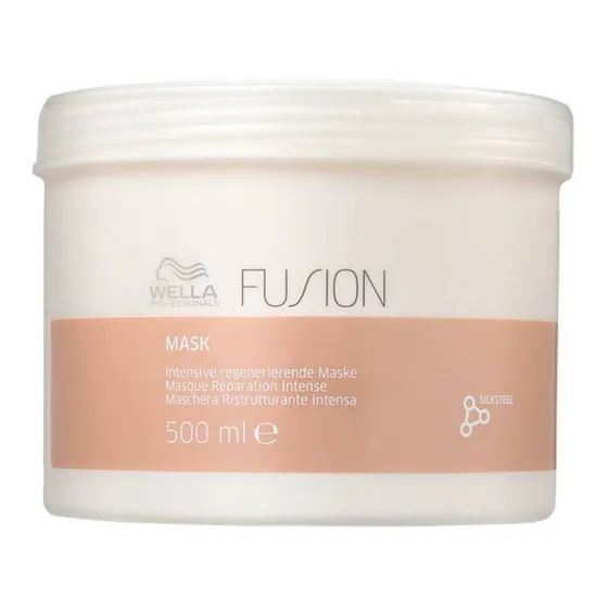 Máscara Wella Fusion Reconstrutora 500ml Cabelo Forte e Revitalizado