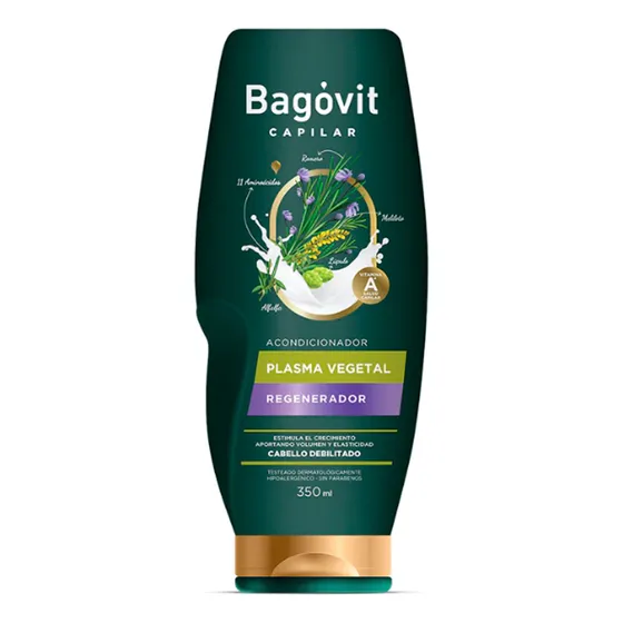 Bagovit Acondicionador Plasma Vegetal Regenerador Capilar