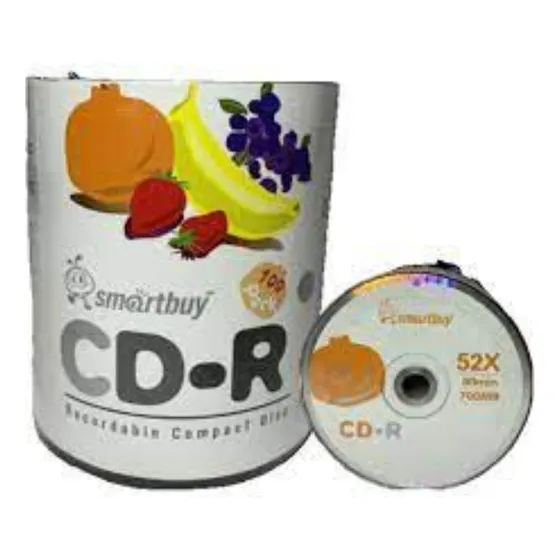 10 Mídia Virgem Cd-r Smartbuy Logo 700 Mb C/l Envelope