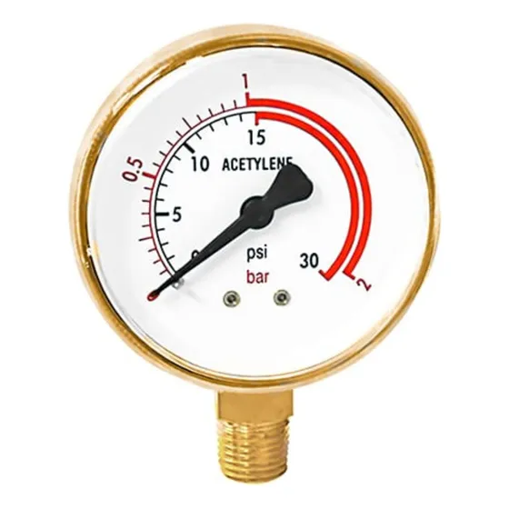 Manometro De Acetileno 0-30 Psi - Zg-29 2.5 0-30