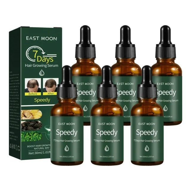 6× Sérum For Crecer El Cabello N 7days, Antidesprendimiento