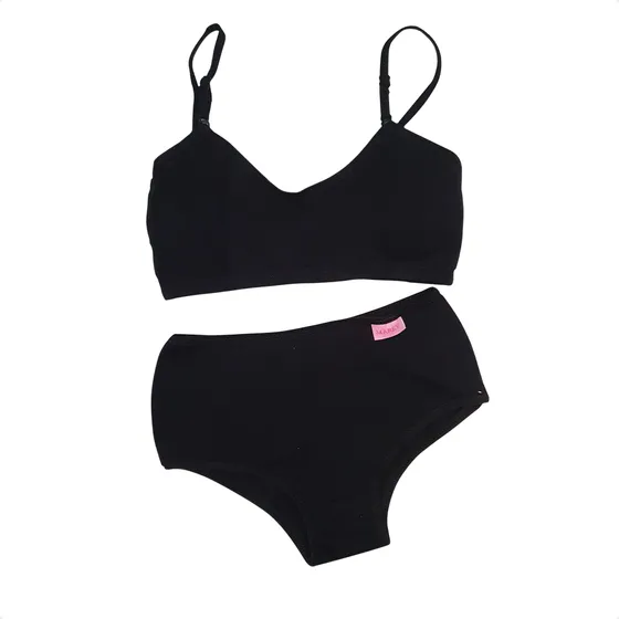 Conjunto Teens Nena Adolescente Top Bombacha Liso Marey 700