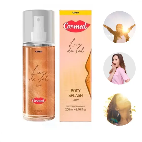 Carmed Body Splah Glow Luz Do Sol 200ml Perfume Corporal