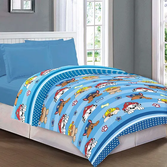 Colcha Infantil 1 Plaza Paw Patrol 100% Microfibra