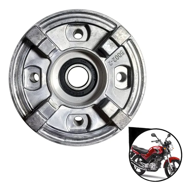 Flange Cubo Coroa Ybr 125 Factor 2000-2016 Traseira