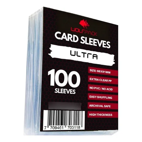 Protectores De Cartas, Transparentes. 65x90mm (100 Unidades)