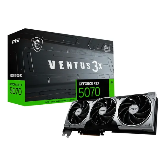 Tarjeta De Vídeo Msi Geforce Rtx 5070 Ventus 3x Oc 12gb | Cuotas sin interés