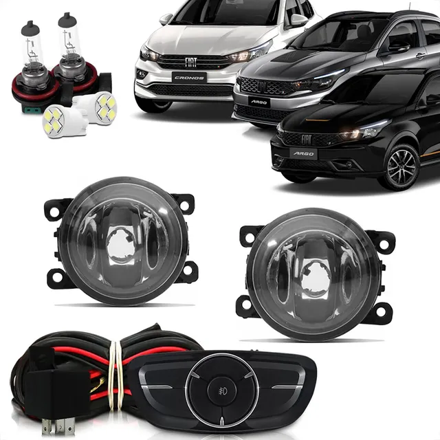 Kit Farol De Milha Neblina Fiat Argo Cronos 2017 A 2022