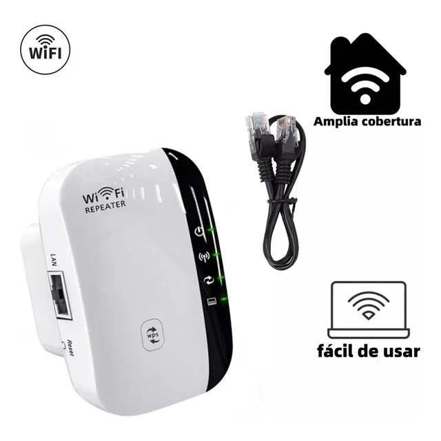 Yixoo E-9341 Repetidor Extensor De Señal Wifi De 300 Mbps .Repetidor Amplificador Wifi Señal 300 Mbps 2.4g Color Blanco