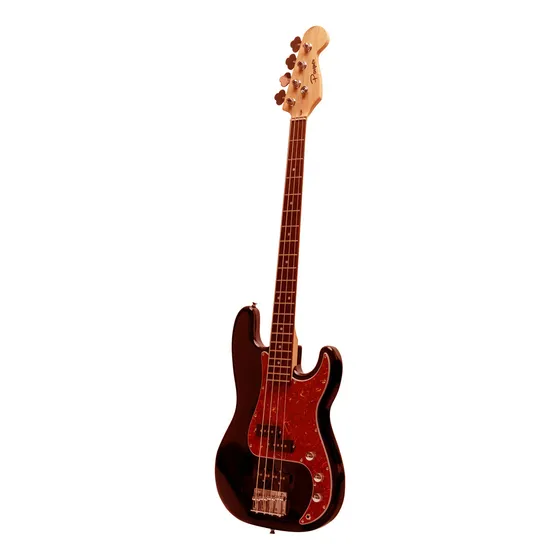 Bajo Electrico Parquer Jazz Bass Precision Negro Con Funda