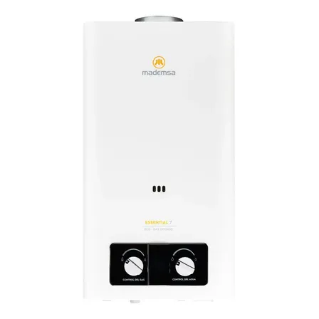 Calefont Gas Licuado 7 Litros Tiro Natural Essential 7 Eco Blanco Glp