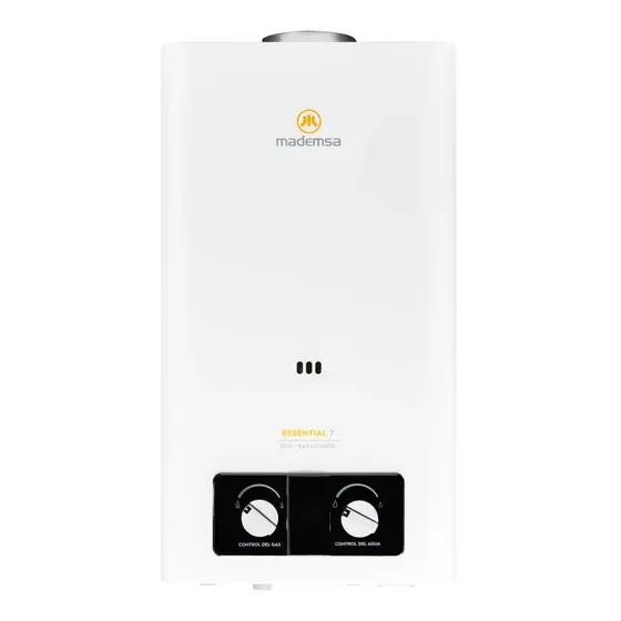 Calefont Gas Licuado 7 Litros Tiro Natural Essential 7 Eco