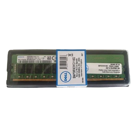 Memória para Sevidores Dell 16GB PC4-2666 Rdimm SNPDFK3YC/16G