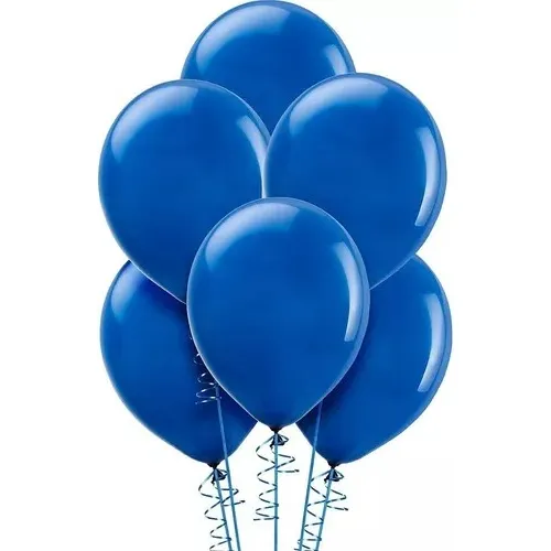 Globos Látex Liso Azul (50 Unidades)